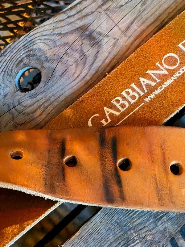 Vintage Gabbiano Denim leather belt