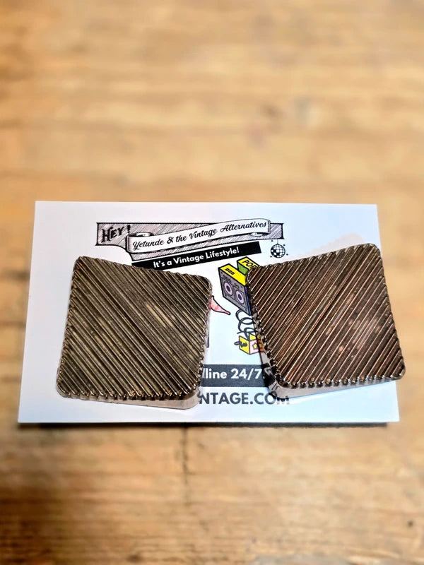 Vintage 80's Square Clip-On Earrings