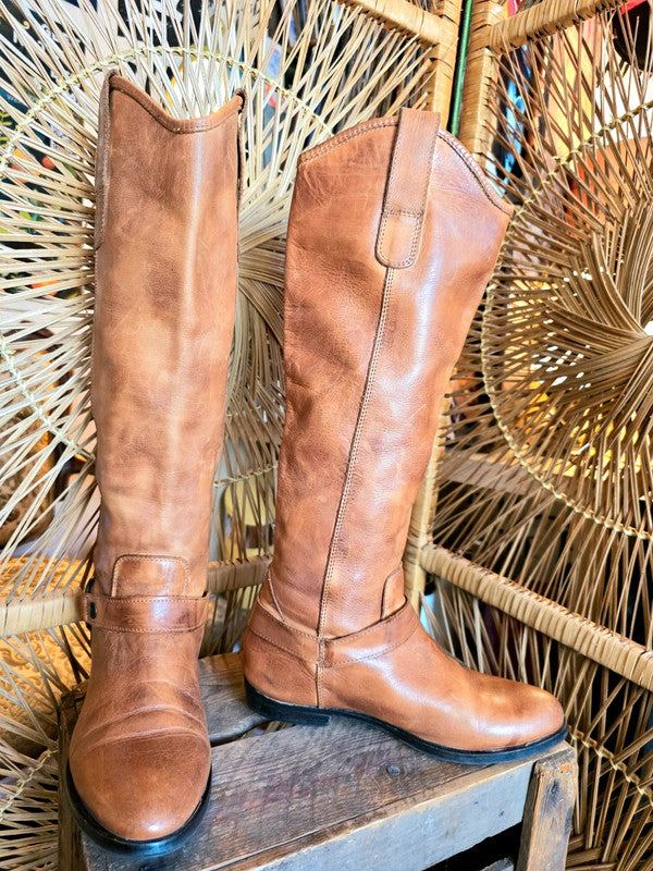 Vintage 70's Leather Moto Boots