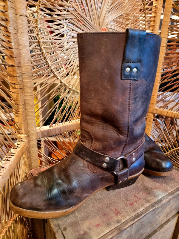 Vintage 70s/80s Western Pull Up Boots