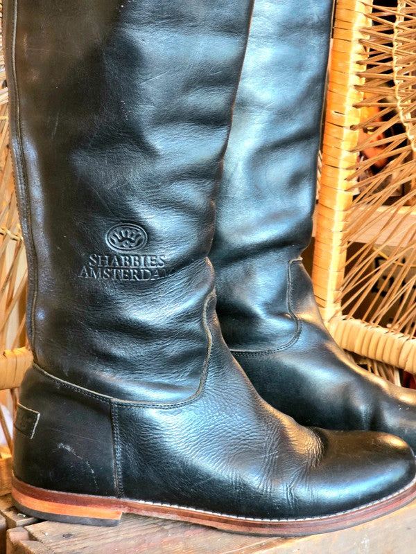 Vintage Shabbies Amsterdam Knee High Leather Boots