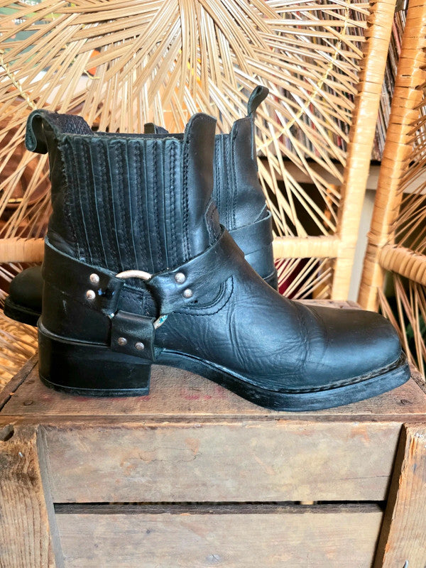 Vintage 80s / 90s Western Biker boots