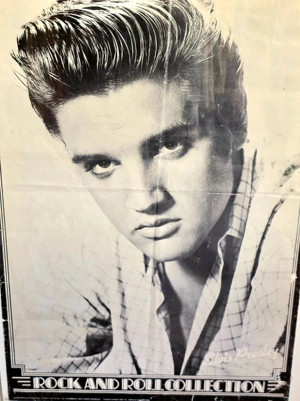 Vintage Framed Elvis Poster