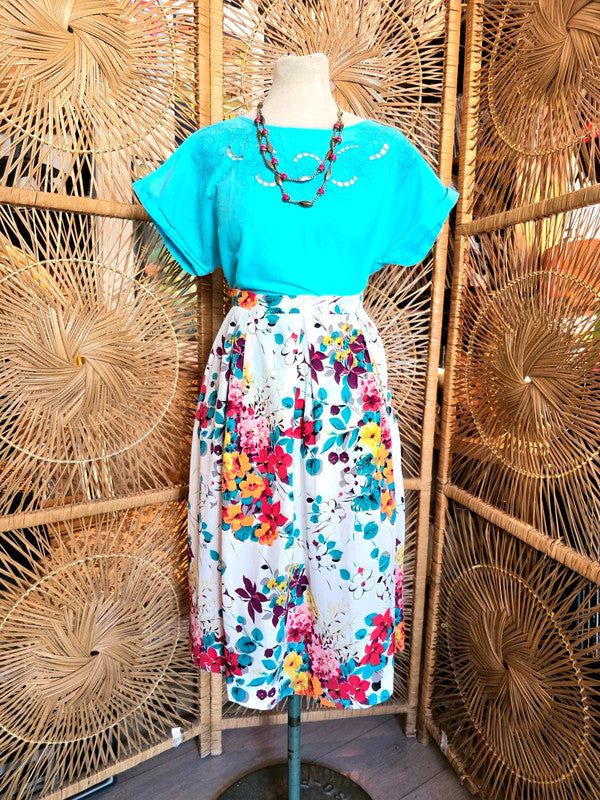Vintage 1980s Peasant Blouse
