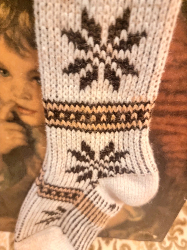 Vintage Deadstock 70's / 80's Knee length Sock