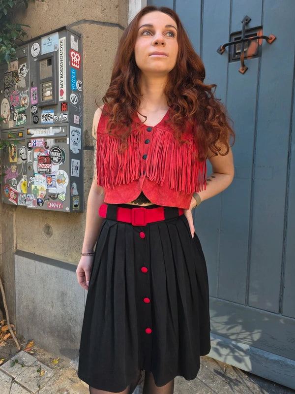 Vintage 80's / 90's C.County Fringe Waistcoat