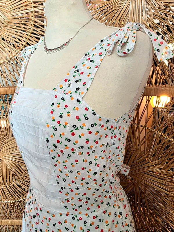 Vintage 60's Pinafore Apron Dress