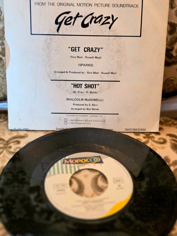 Sparks / Malcolm McDowell – Get Crazy / Hot Shot Vinyl Record