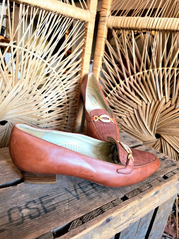 Vintage 80s Gallorini Leather Loafers