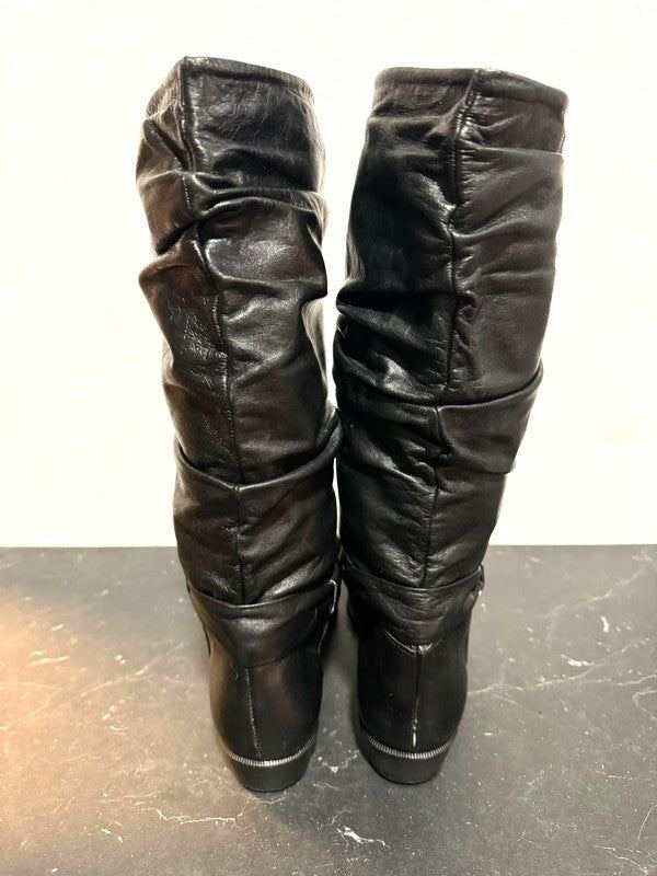 Vintage 80s Gathered pull up boots