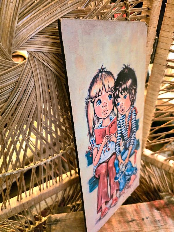 Vintage 70's Big Eye Jolylle Print
