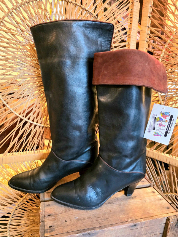 Vintage 80s Vngal Leather Boots