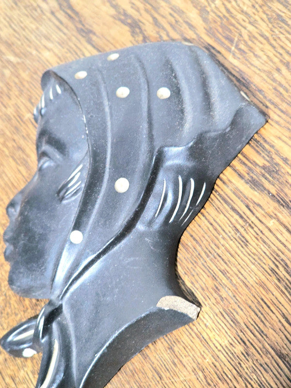 Vintage Duron chalkware wall plaque