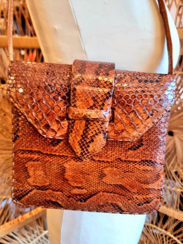 Vintage 40s/50s Snake Skin Shoulder Bag