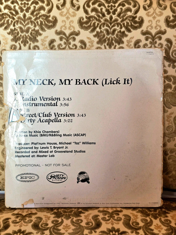 Khia – My Neck, My Back Lick It Vinyl Record