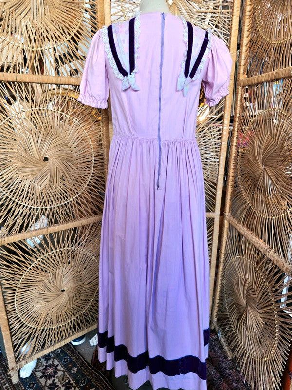 Vintage 40s/ 50s Maxi House Dress
