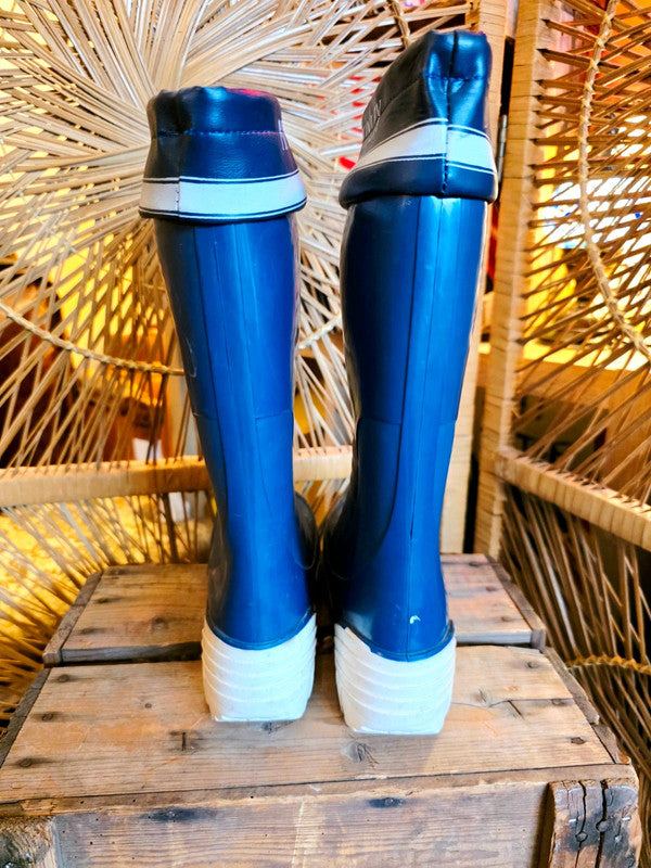 Vintage 70's /80's McKinley Rubber Sailing Wellington Boots