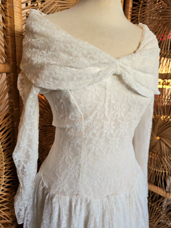 Vintage 50's Lace Wedding Dress