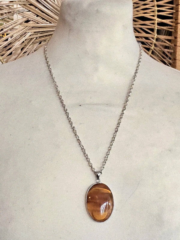 Vintage Gemstone Pendant Necklace