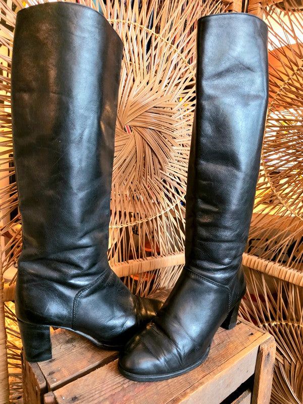 Vintage 80's Leather Boots