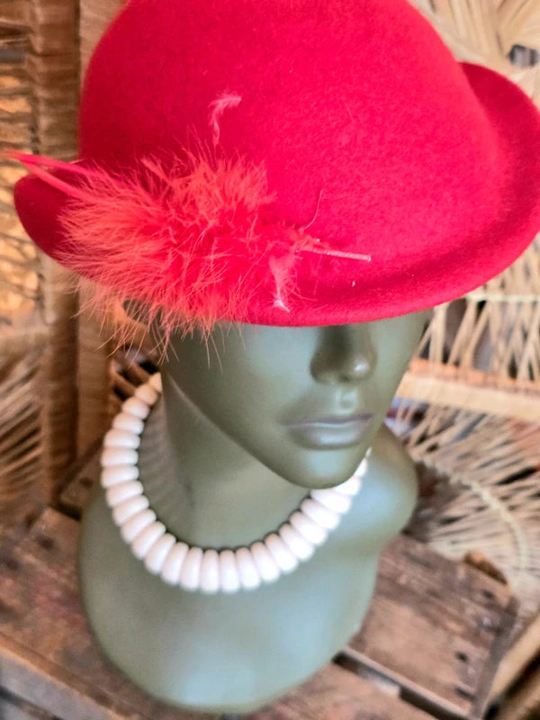 Vintage Cloche Wool Hat