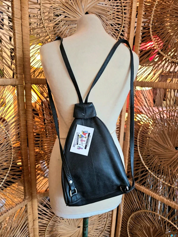 Vintage 90's Leather Backpack