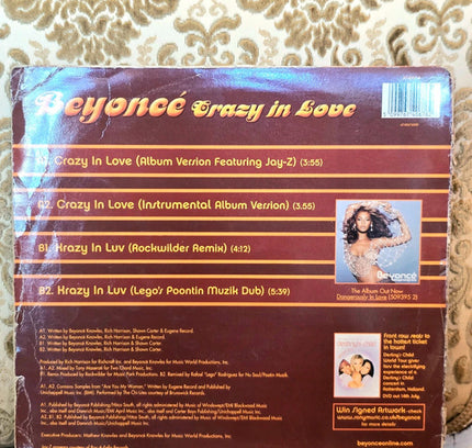 Beyoncé – Crazy In Love Vinyl Record