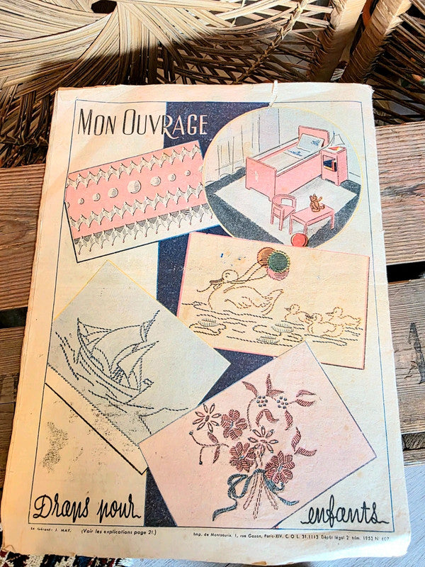 Vintage 1953 Mon Ouvrage Magazine