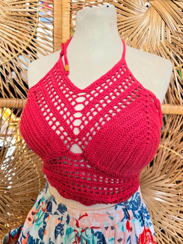 Vintage Crochet Halter Top