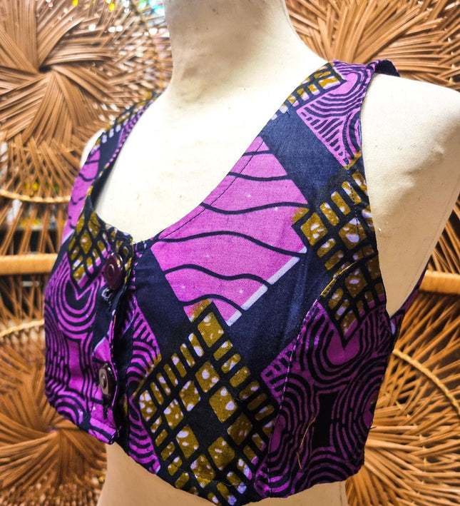 Brand New M.I.A Made in Africa Crop Gillet