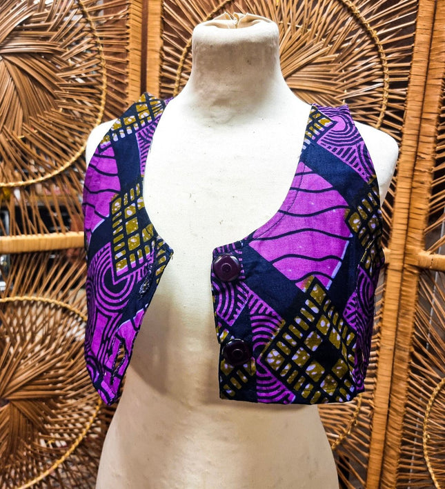 Brand New M.I.A Made in Africa Crop Gillet