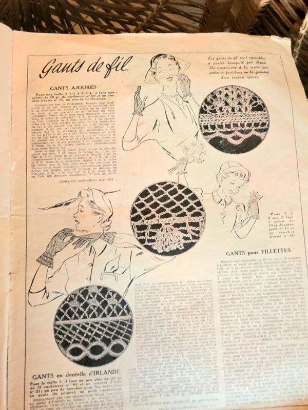 Vintage 1953 Mon Ouvrage Magazine
