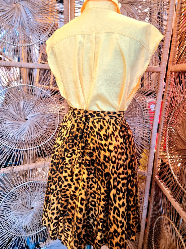 Vintage 80's/90's Leopard Skirt