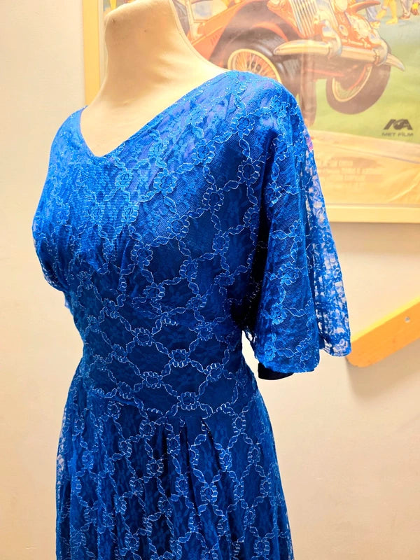 Vintage 70´s / 80´s Lace Flared Sleeves Dress.
