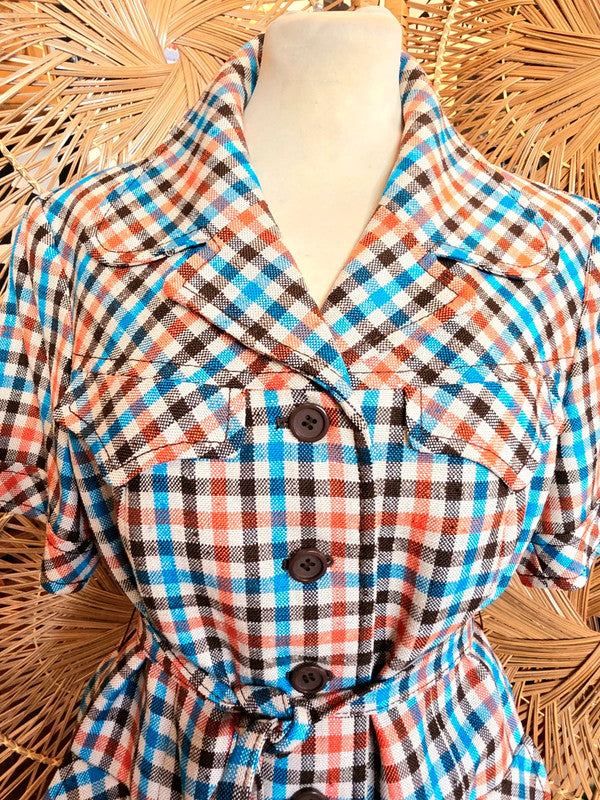Vintage 70's Ralph Creation Belted Blouse