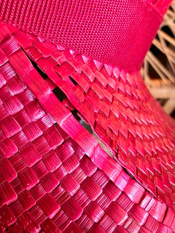 Vintage 80's Straw Sun Hat