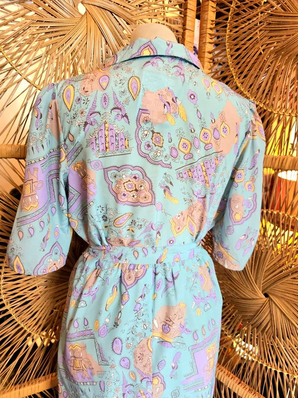 Vintage 60's / 70's Belted Shirt Dress