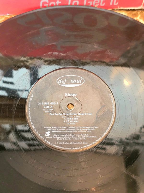 Sisqó – Got To Get It Vinyl Record