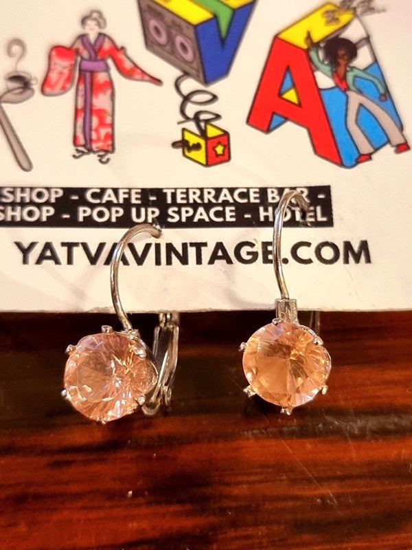 Vintage 80's Gemstone Earrings