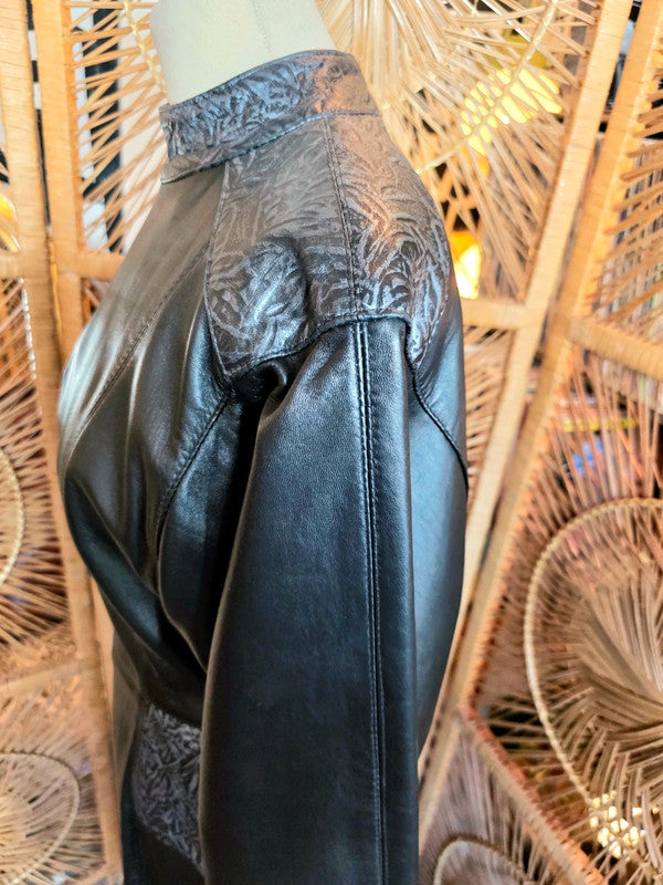 Vintage 80's Genel LTD Leather Dress