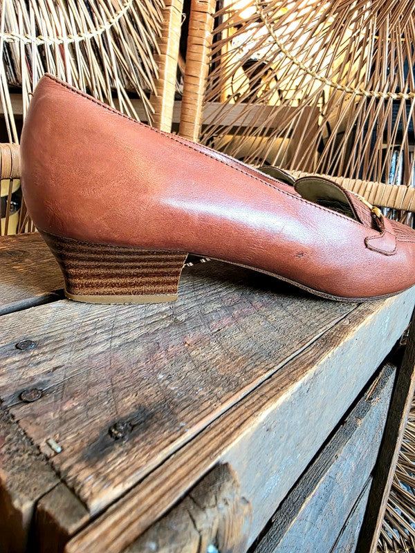 Vintage 80s Gallorini Leather Loafers
