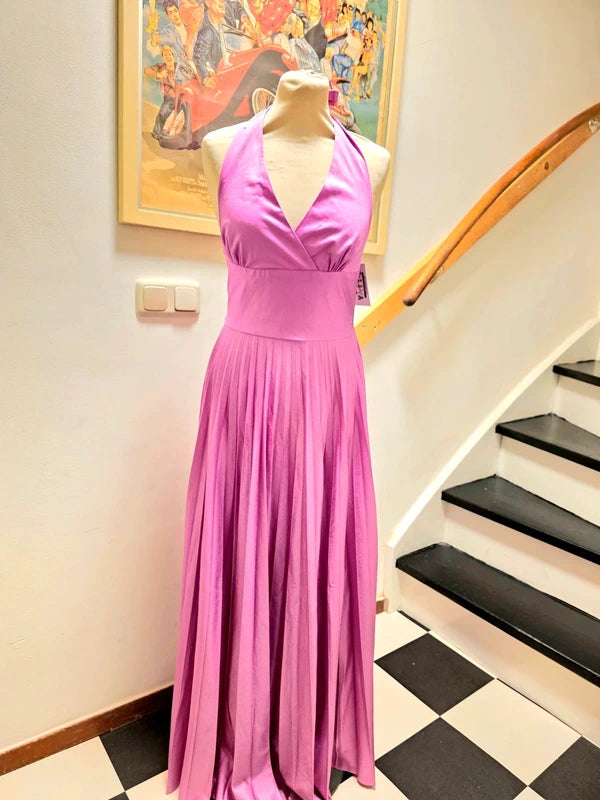 Vintage 70's / 80's Halterneck Maxi Dress