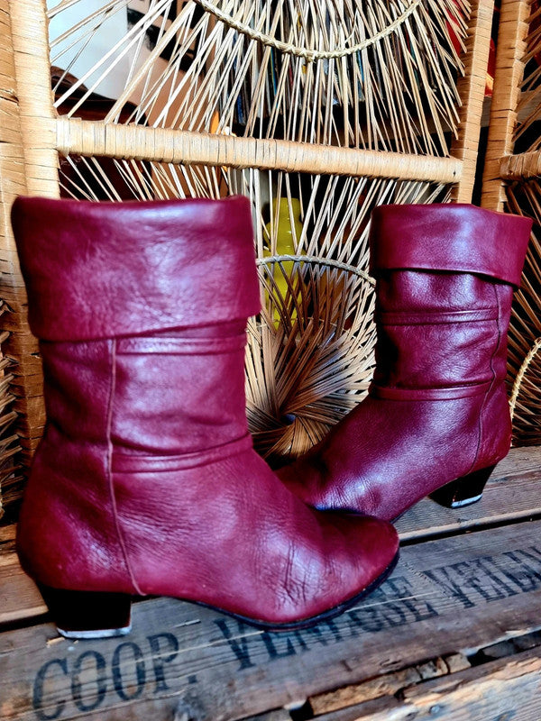 Vintage 80s Leather Boots