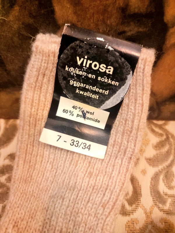 Vintage Deadstock 70's / 80's Knee length Sock