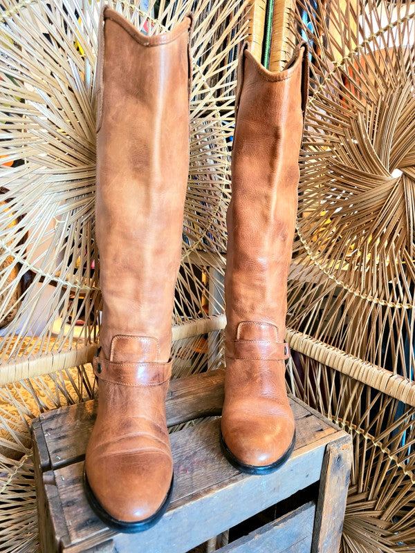 Vintage 70's Leather Moto Boots
