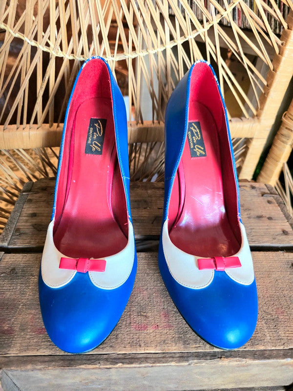 Retro Pin Up Couture Heel Shoes