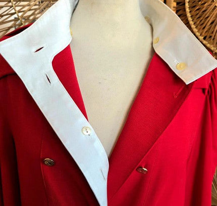 Vintage 80's Louis Féraud Military Dress