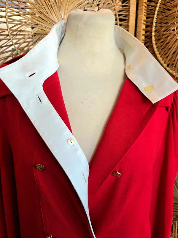 Vintage 80's Louis Féraud Military Dress