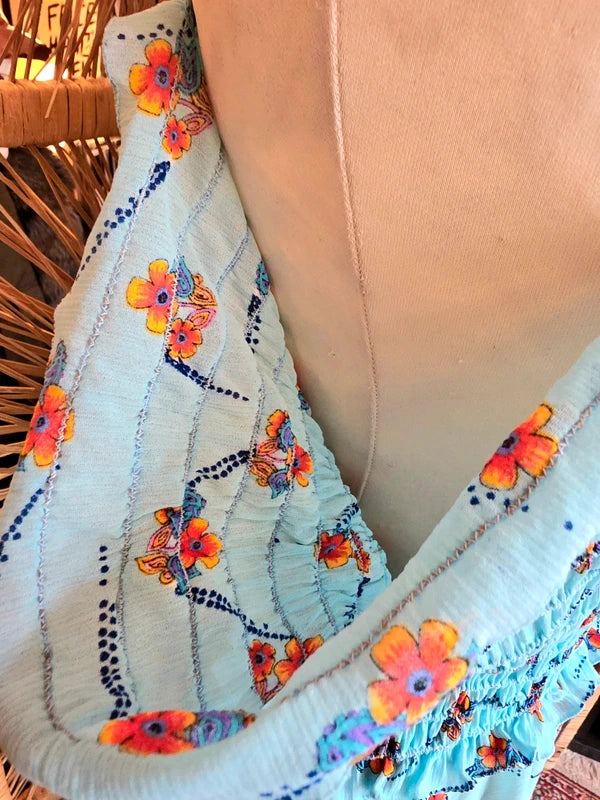 Vintage 70's Smocked Sundress