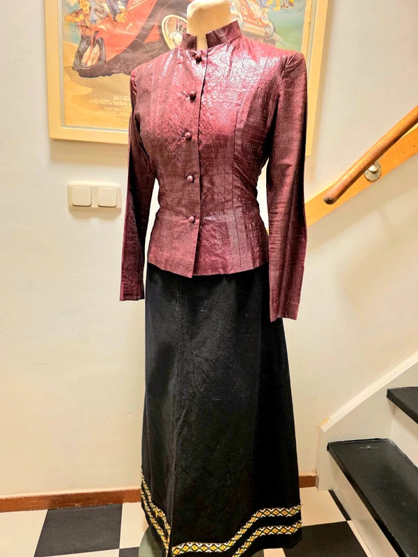 Vintage 70's Wool Maxi Skirt